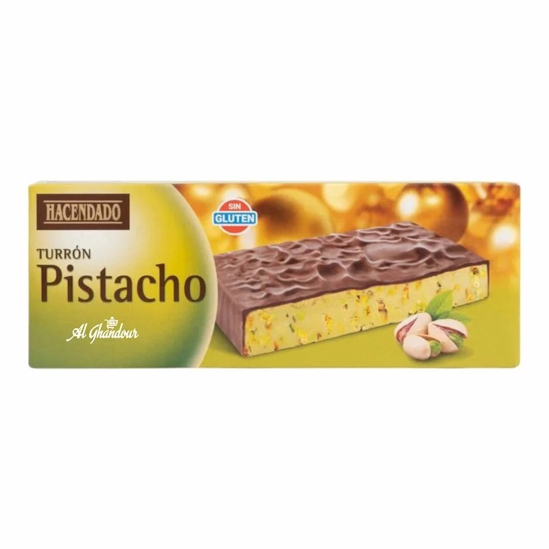 Turron aux Pistaches Hacendado 150 g – Nougat Espagnol Authentique pour Gourmands