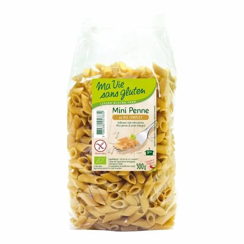 Ma Vie Sans Gluten Mini Penne au Riz Complet 500 g – Pates Bio Sans Gluten My Store