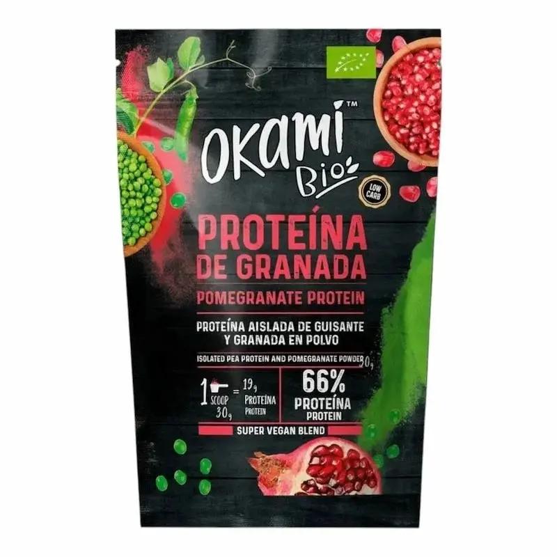 Okami Bio Proteine de Pois à la Grenade 500 g – Protéine Végétale Naturelle et Énergisante pour Sportifs et Vegans My Store