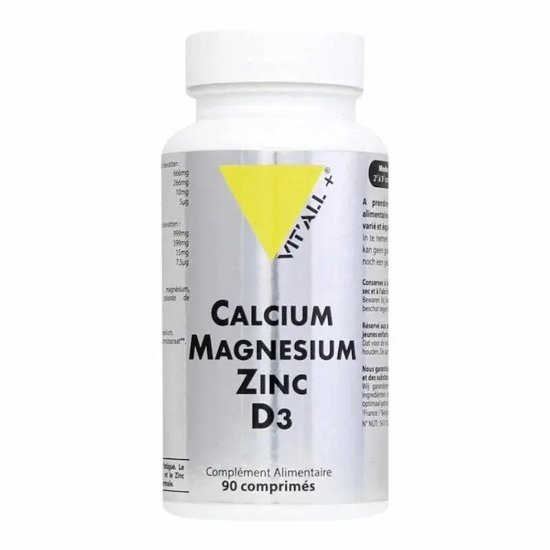 VITALL+ Zinc Calcium Magnesium D3 – 90 Comprimes My Store