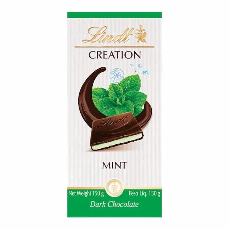 Lindt Creation Tablette de Chocolat Noir Menthe Frappée – 150g My Store