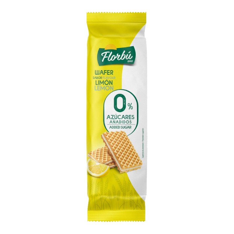 Florbu Gaufrettes citron Sans Sucre 150g