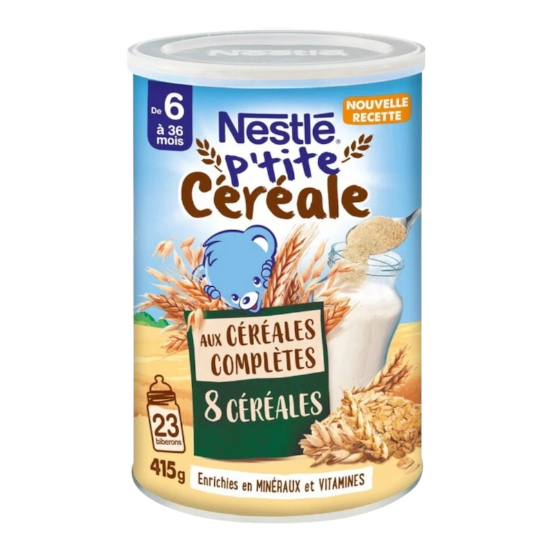 NESTLÉ P’tite Céréale 8 Céréales aux Céréales Complètes – 415g