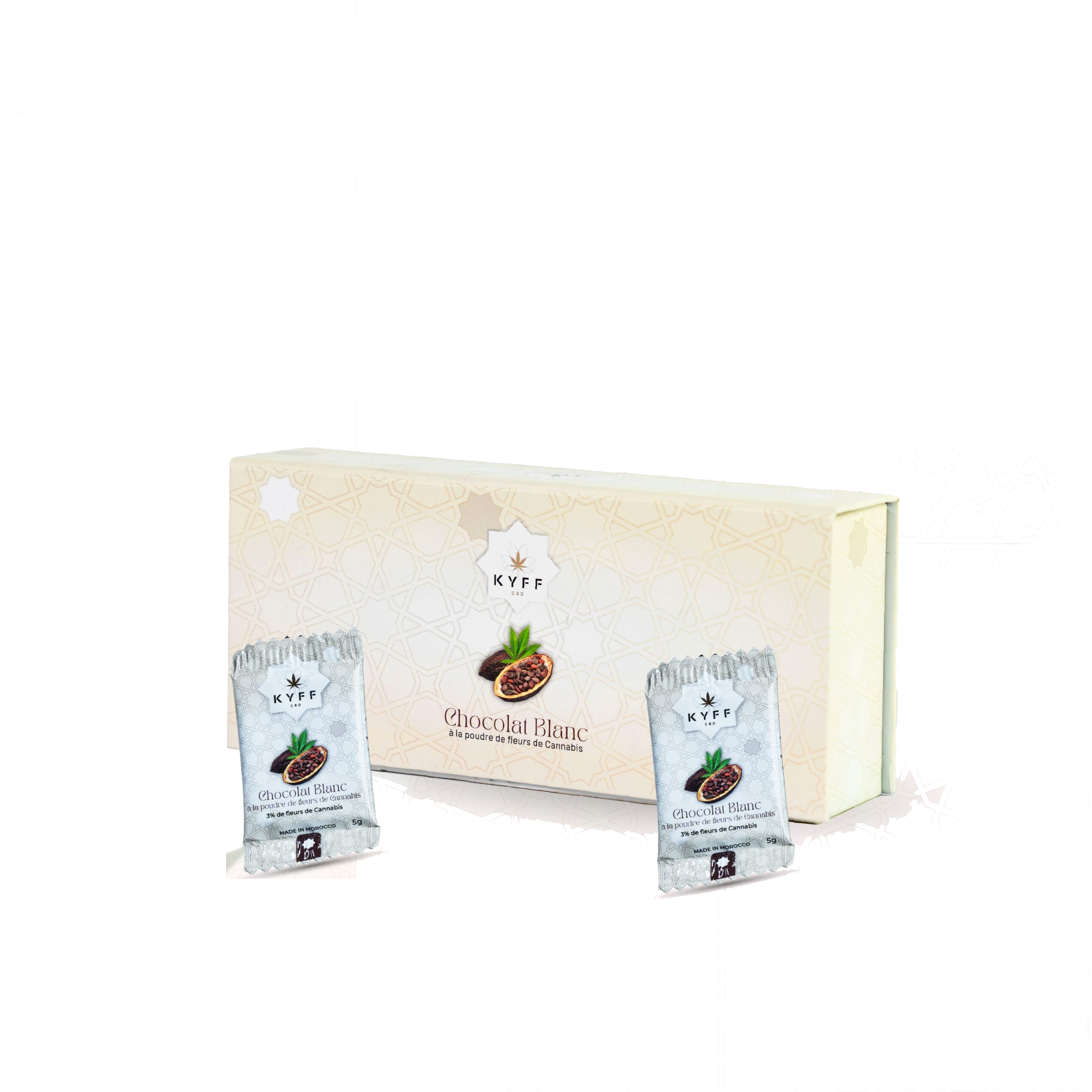 Chocolat blanc au CBD (24 pièces)