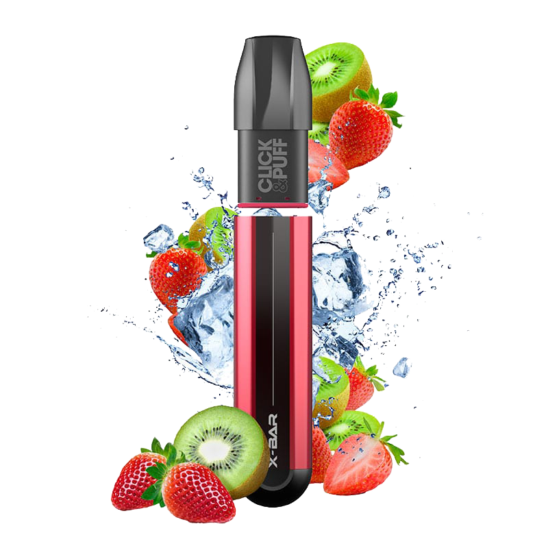 X-BAR Click & Puff kit de démarrage - Fraise kiwi