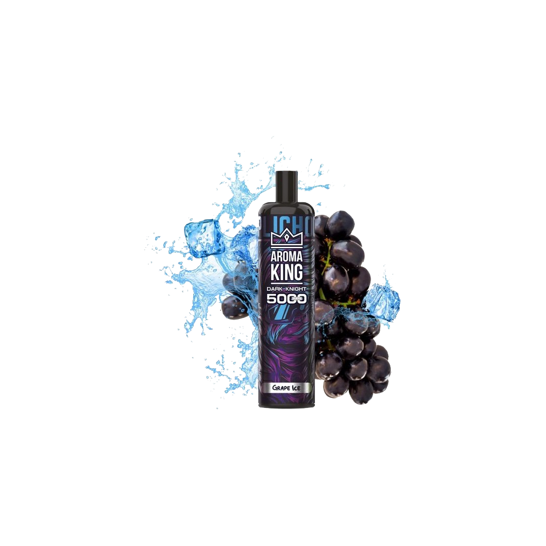 Dark Knight 5000 Puffs Grape Ice 0mg - Aroma King