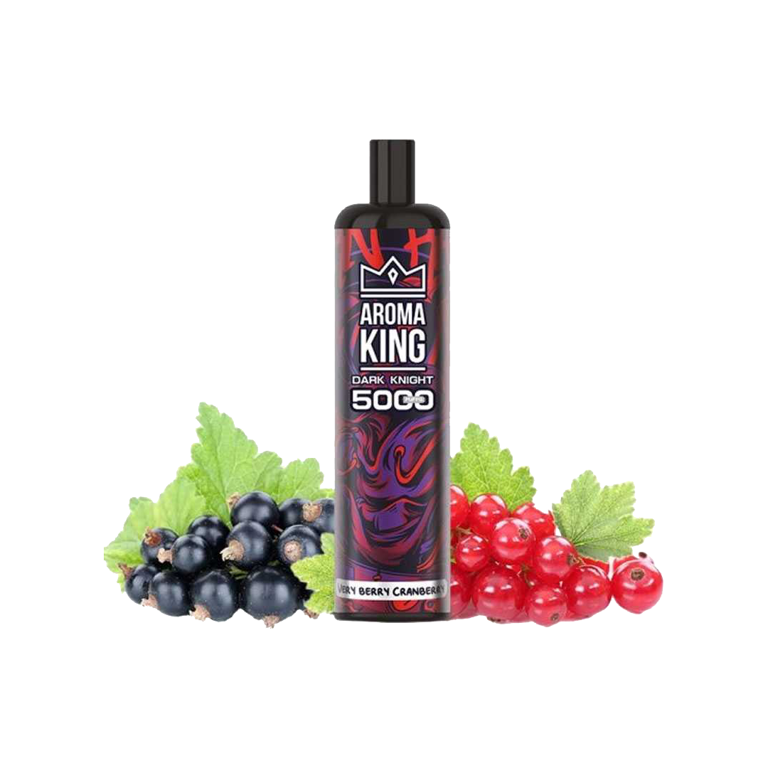 Dark Knight 5000 Puffs Very Berry Cranberry 0mg - Aroma King