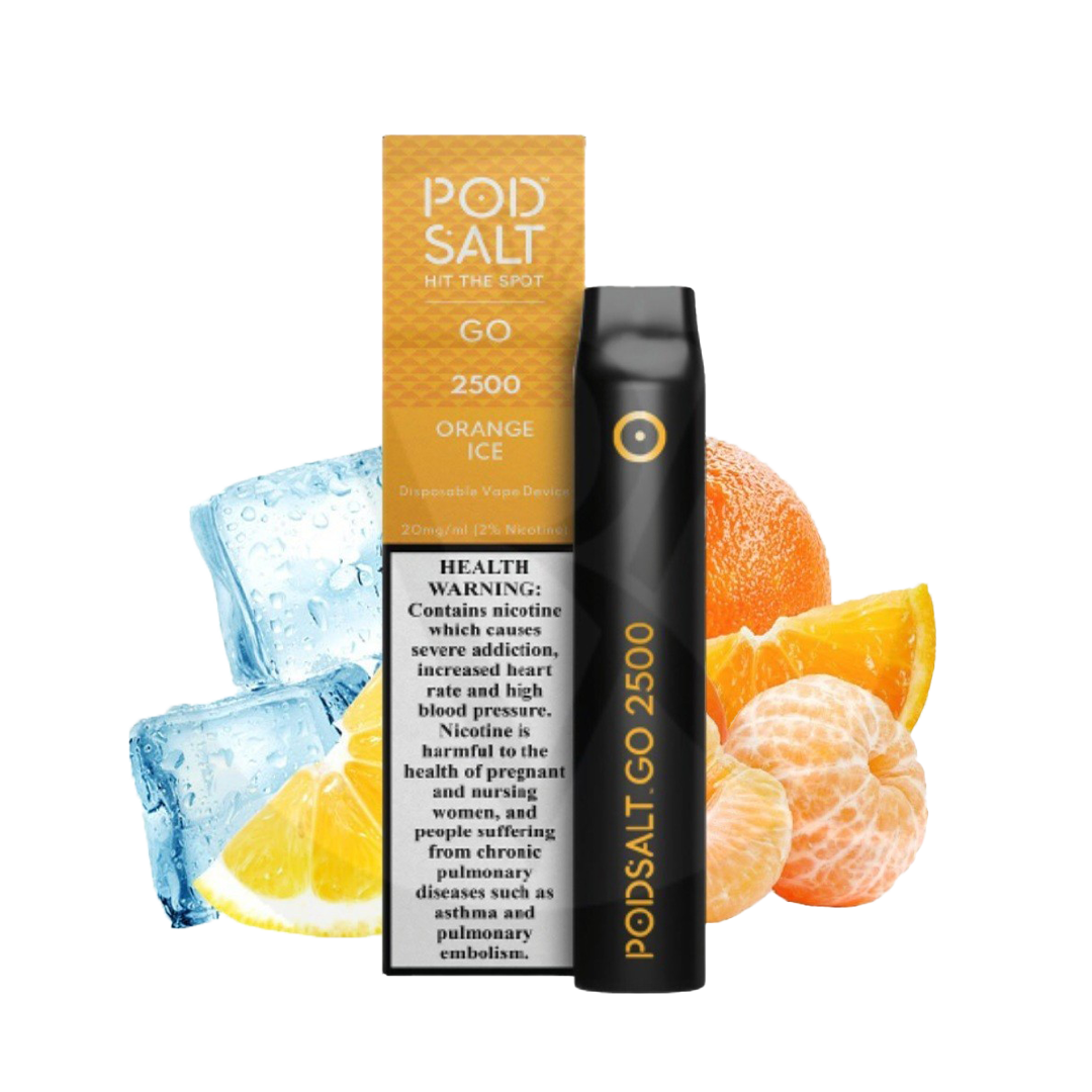 POD Salt 2500 puffs Orange Ice 2%