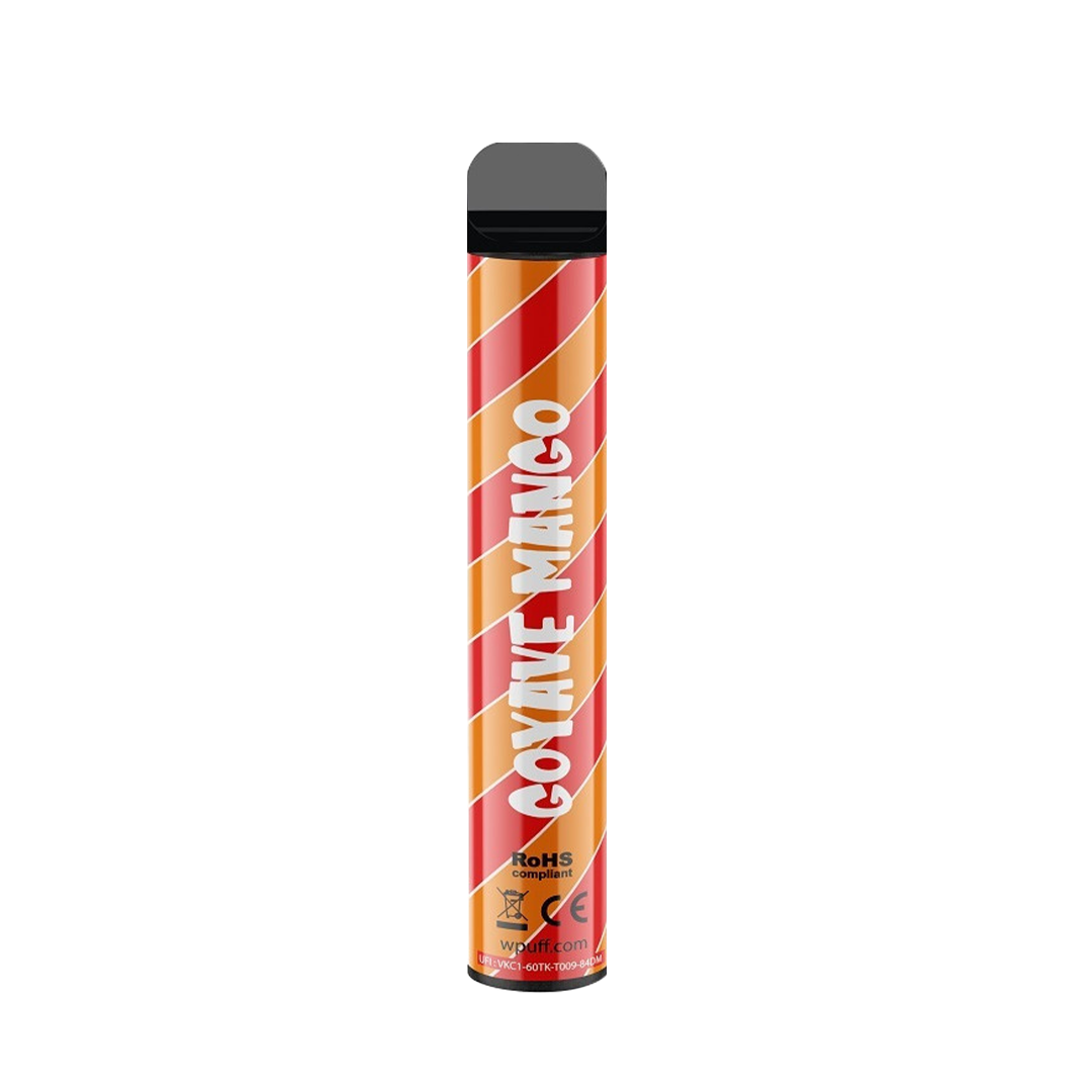 Wpuff Magnum Liquideo - GUAVA MANGO - Jetable 2000 taffs 2%
