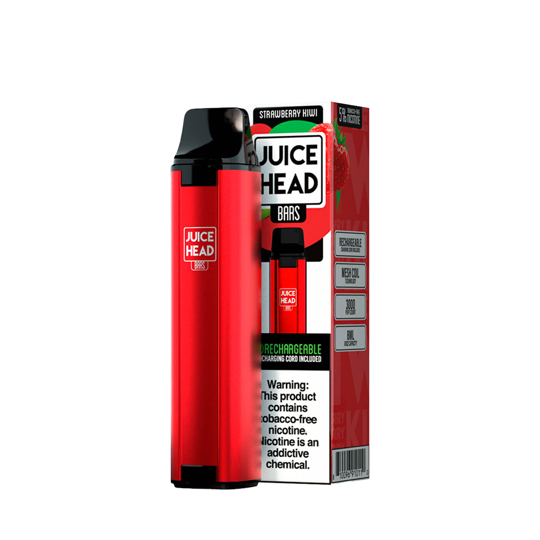 JUICE HEAD BARS 3000 Taffs Strawberry Kiwi Freeze E-Cigarette Jetable