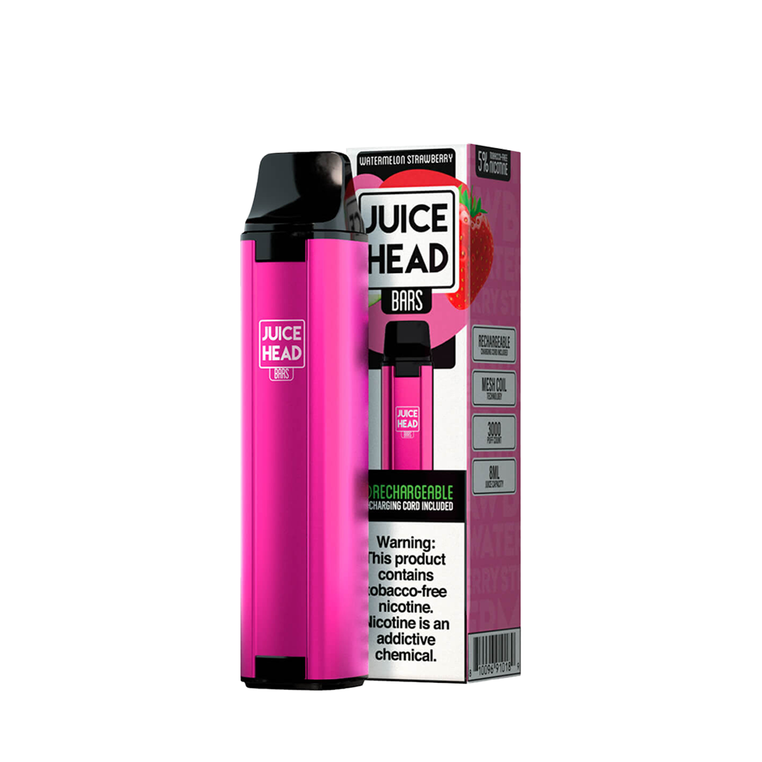 JUICE HEAD BARS 3000 Taffs Watermelon Strawberry Freeze E-Cigarette Jetable
