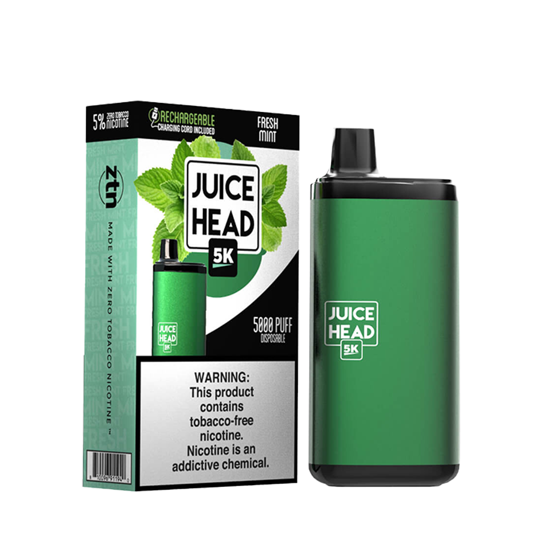 JUICE HEAD BARS FREEZE 5000 Taffs Fresh Mint  E-Cigarette jetable