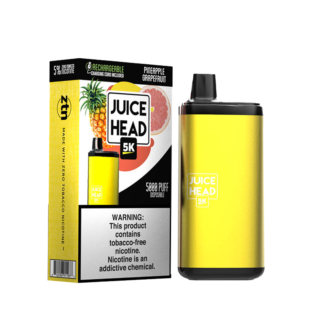 JUICE HEAD BARS FREEZE 5000 Taffs Pineapple Grapefruit E-Cigarette Jetable