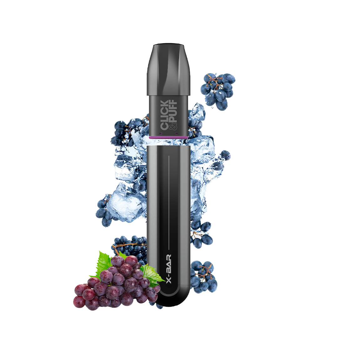 X-BAR Click & Puff kit de démarrage - ICE GRAPE
