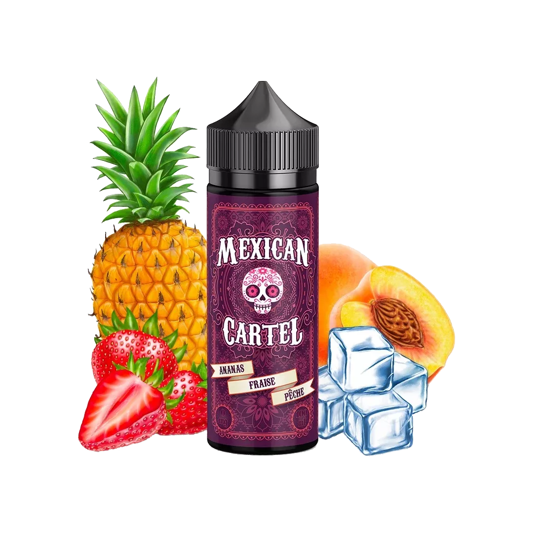 Mexican Cartel Ananas Fraise Pêche 120ml