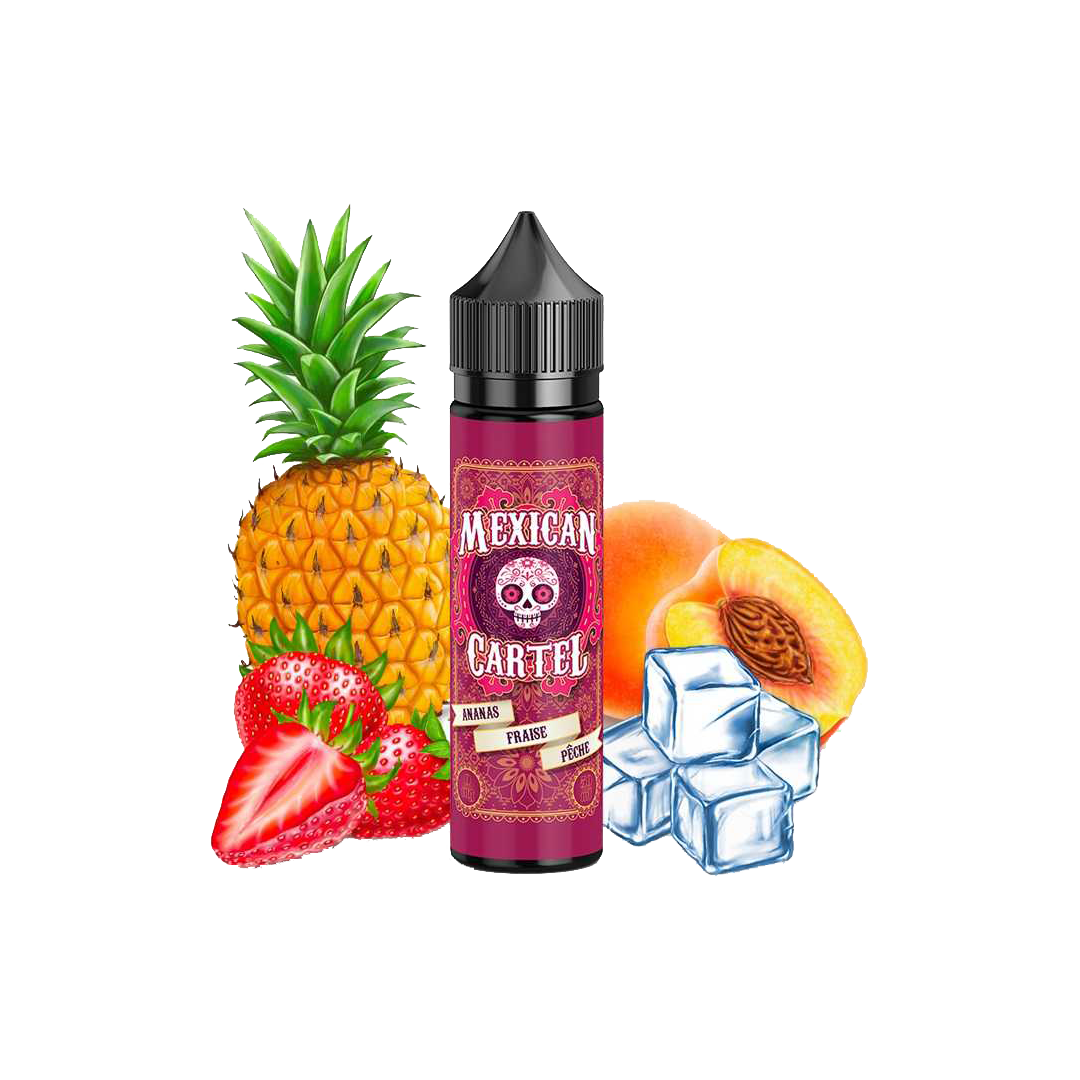 Mexican Cartel Ananas Fraise Pêche 60ml