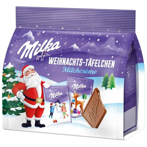Milka Barres de Noël crème de lait 150g