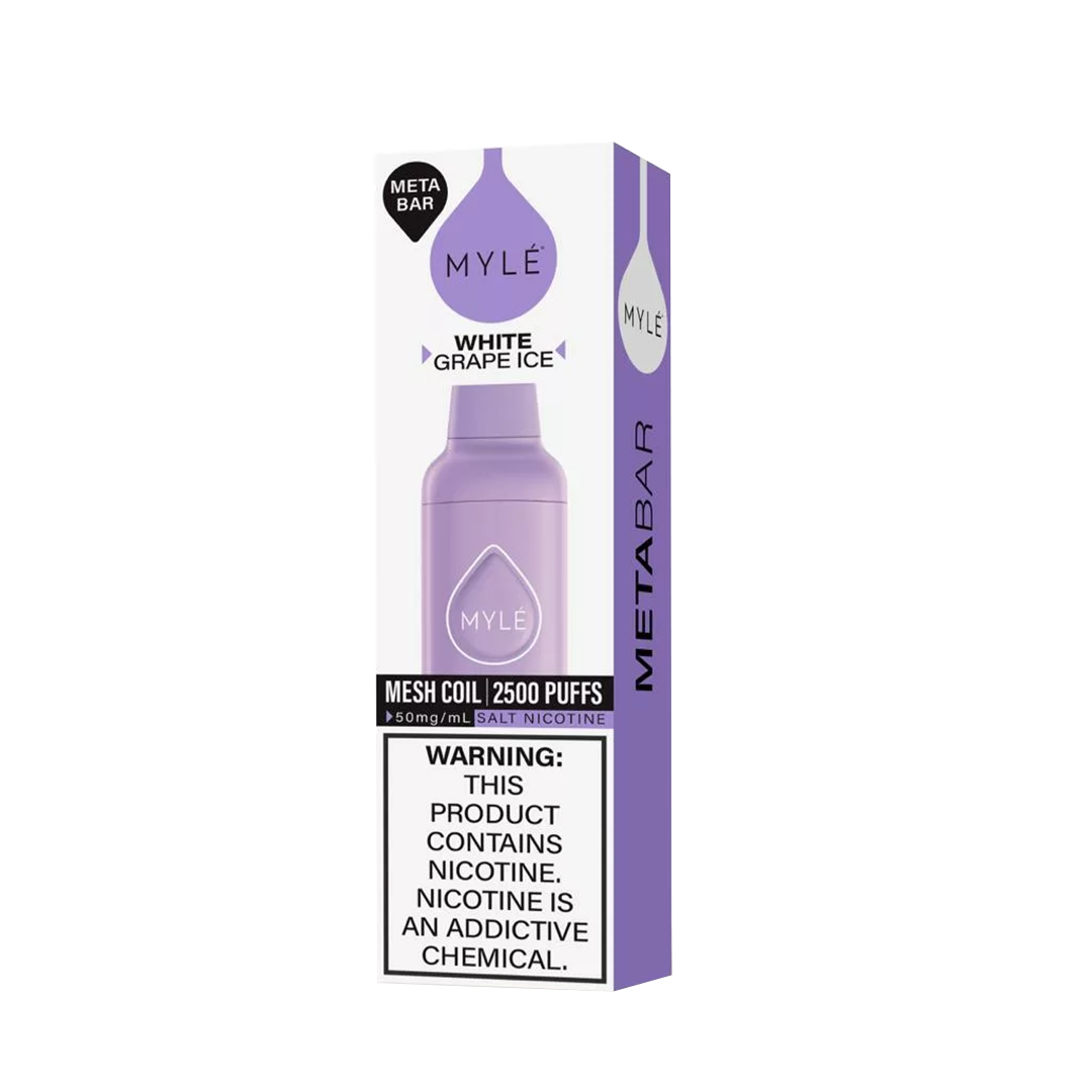Myle Meta Bar - White Grape - 2500 Taffs 5%