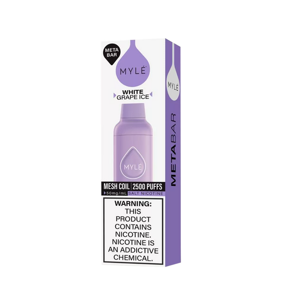 Myle Meta Bar - White Grape - 2500 Taffs 5%