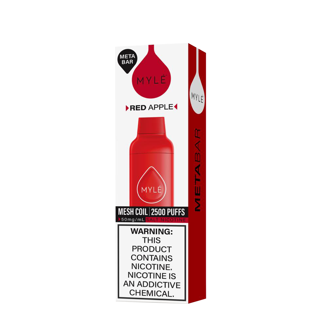 Myle Meta Bar - Red Apple - 2500 Taffs 5%