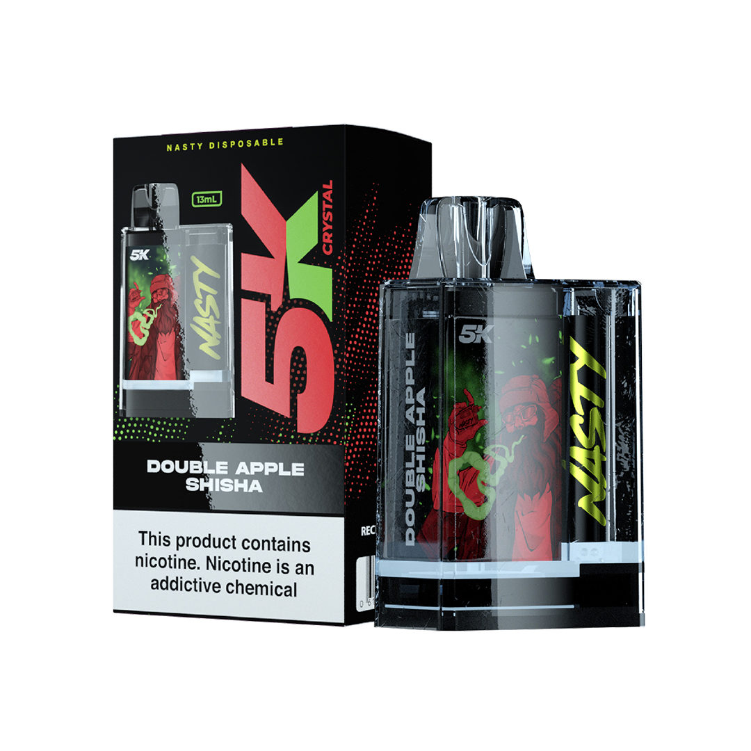 Nasty 5K Crystal - DOUBLE APPLE SHISHA 5000 puffs 5%