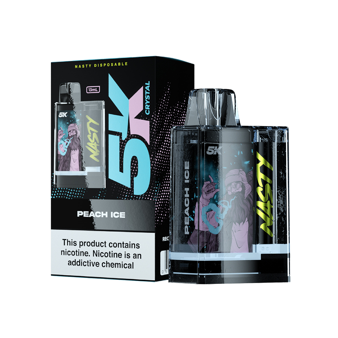 Nasty 5K Crystal - PEACH ICE 5000 puffs 5%