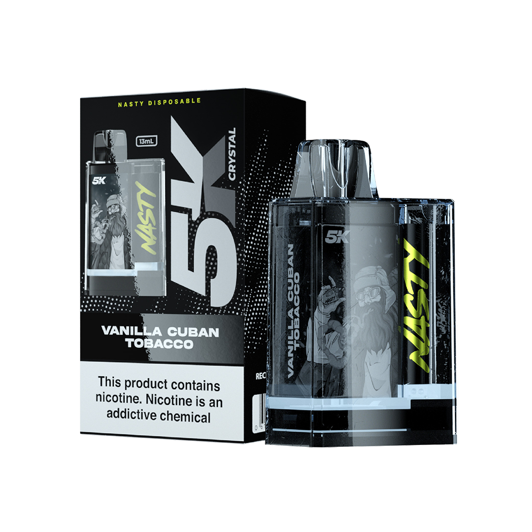 Nasty 5k Crystal - VANILLA CUBAN TOBACCO 5000 puffs 5%