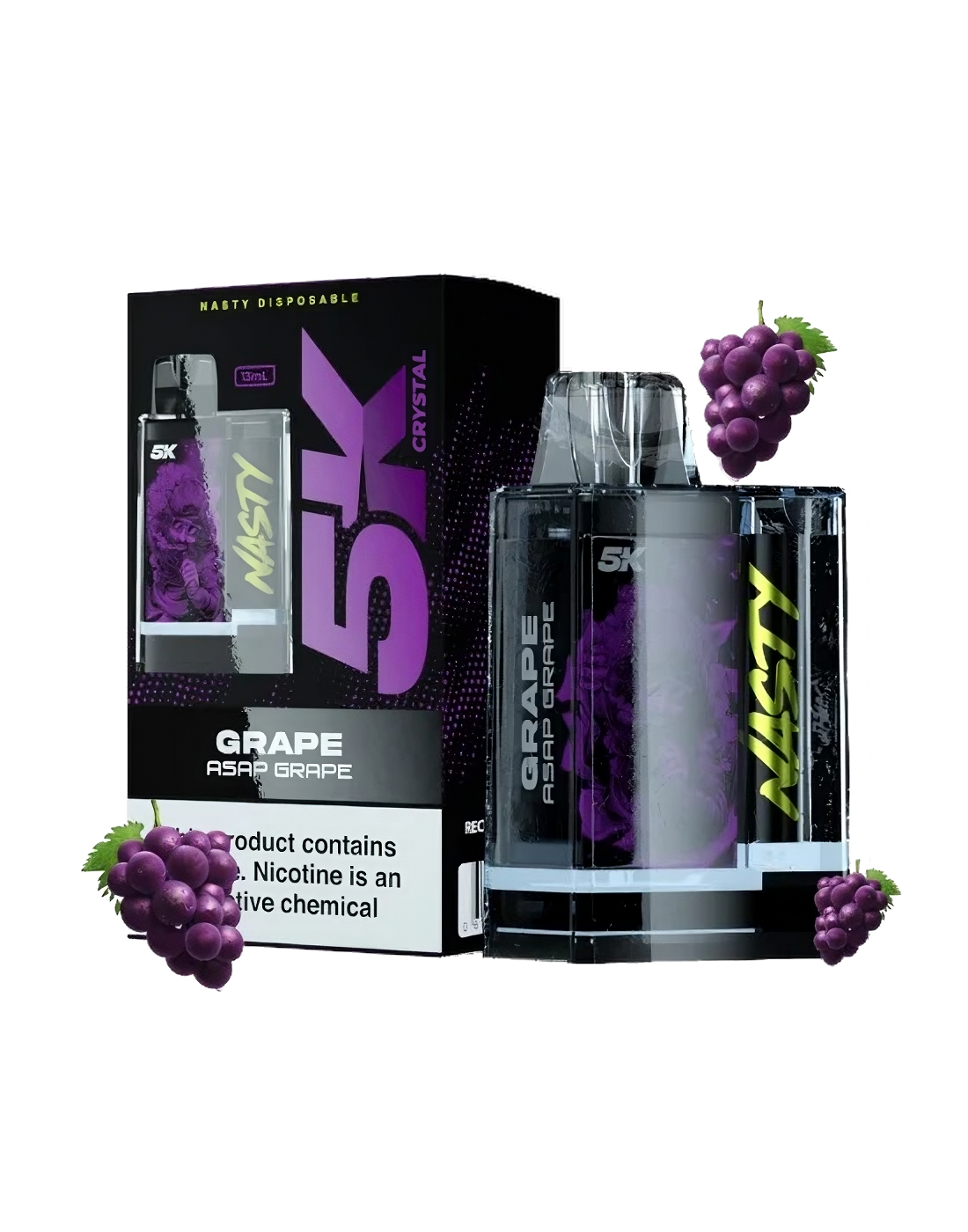 Nasty 5K Crystal - ASAP GRAPE 5000 puffs 5%