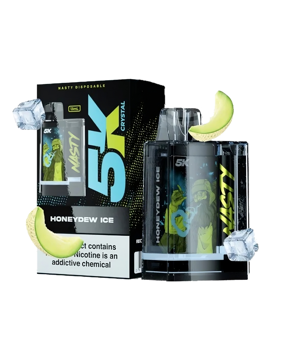 Nasty 5K Crystal - HONEYDEW ICE 5000 puffs 5%