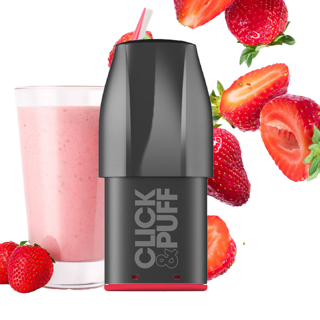 X-Bar Click & Puff Pod - Strawberry Milkshake