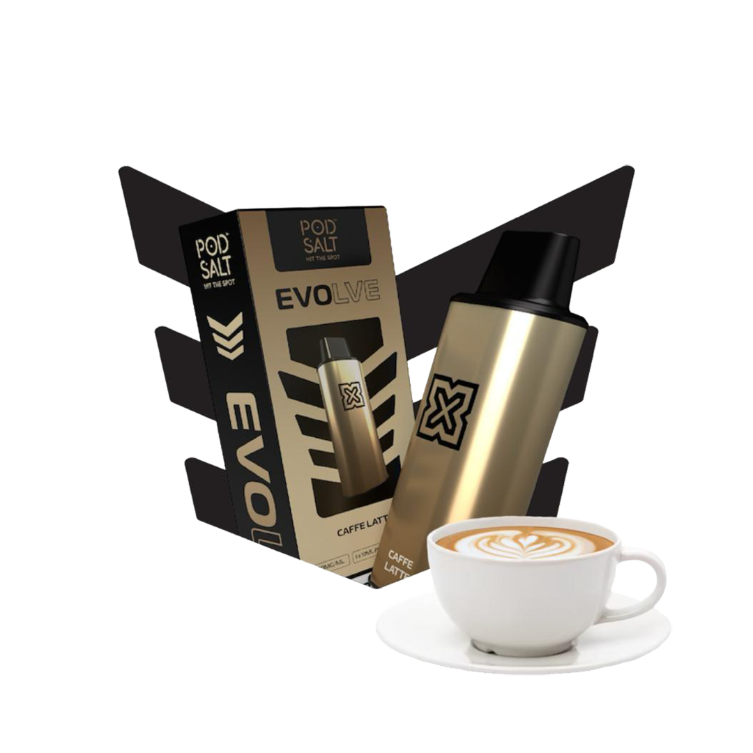POD SALT -  EVOLVE POD 5000 Taffs - Nexus Caffe Latte