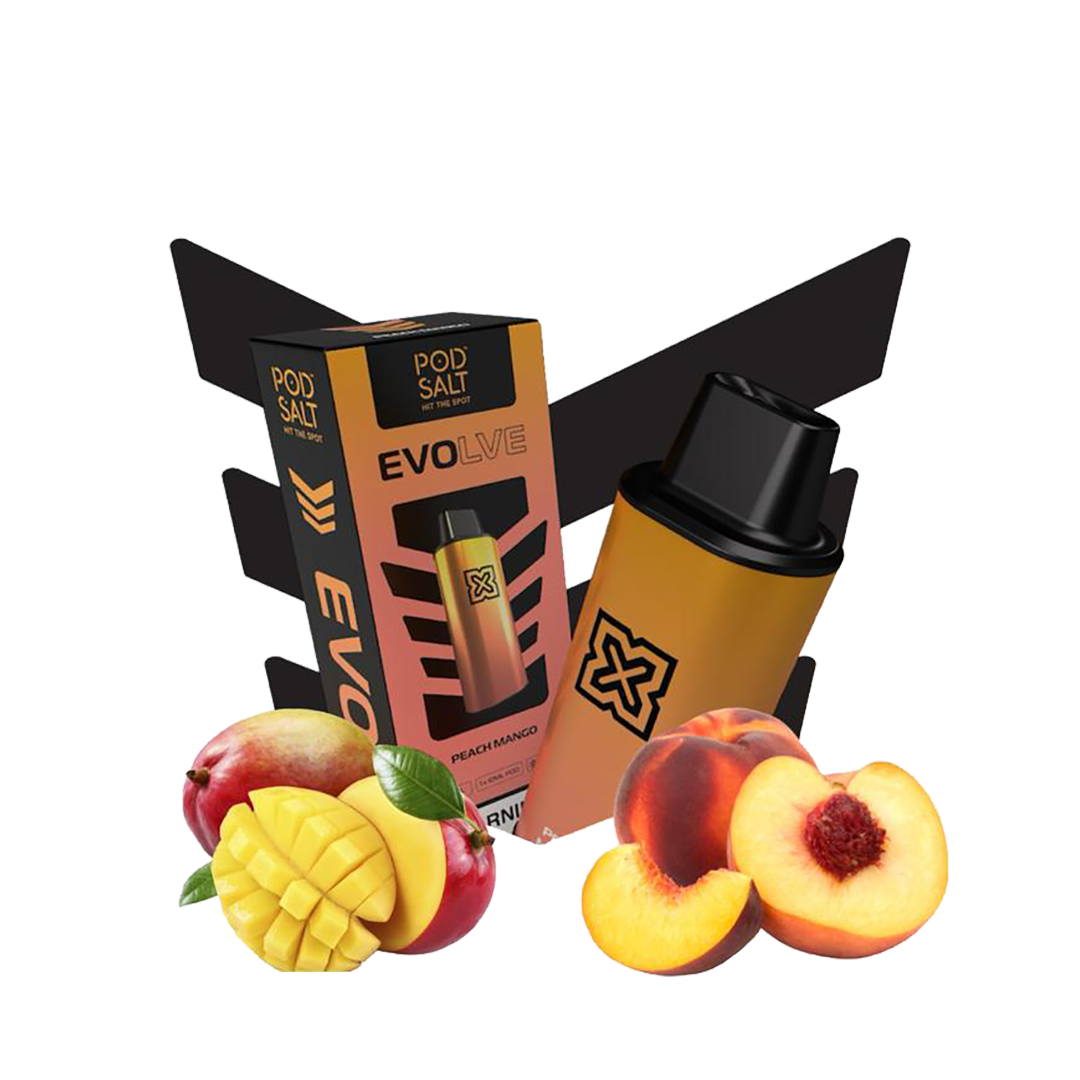 POD SALT - EVOLVE POD 5000 Taffs - Nexus Peach Mango