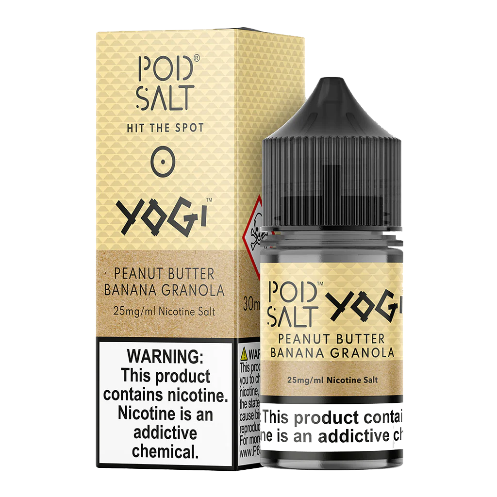 POD SALT X YOGI Peanut Butter Banana Granola 30ML