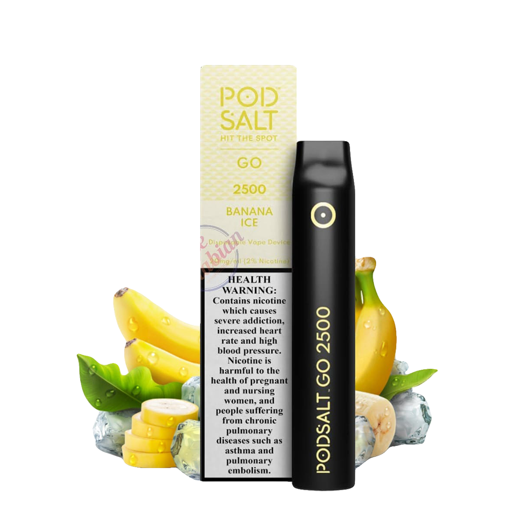 POD Salt 2500 puffs Banana Ice 2%