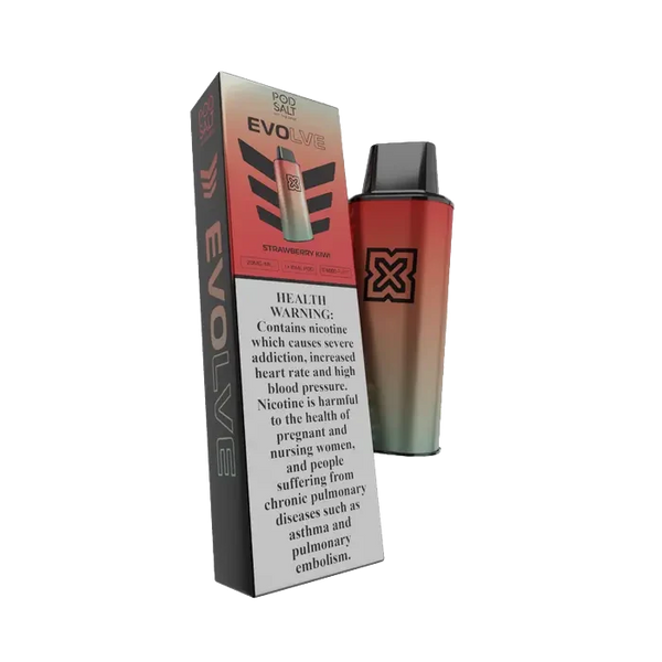 POD SALT -  EVOLVE POD 6000 Taffs - Strawberry Kiwi 2%