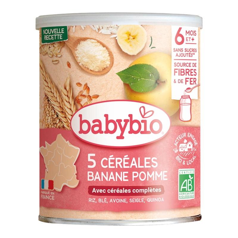 Babybio 5 Céréales Fruits 220g