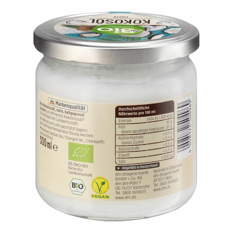 Huile De Coco Bio Dm kokosol 300ml