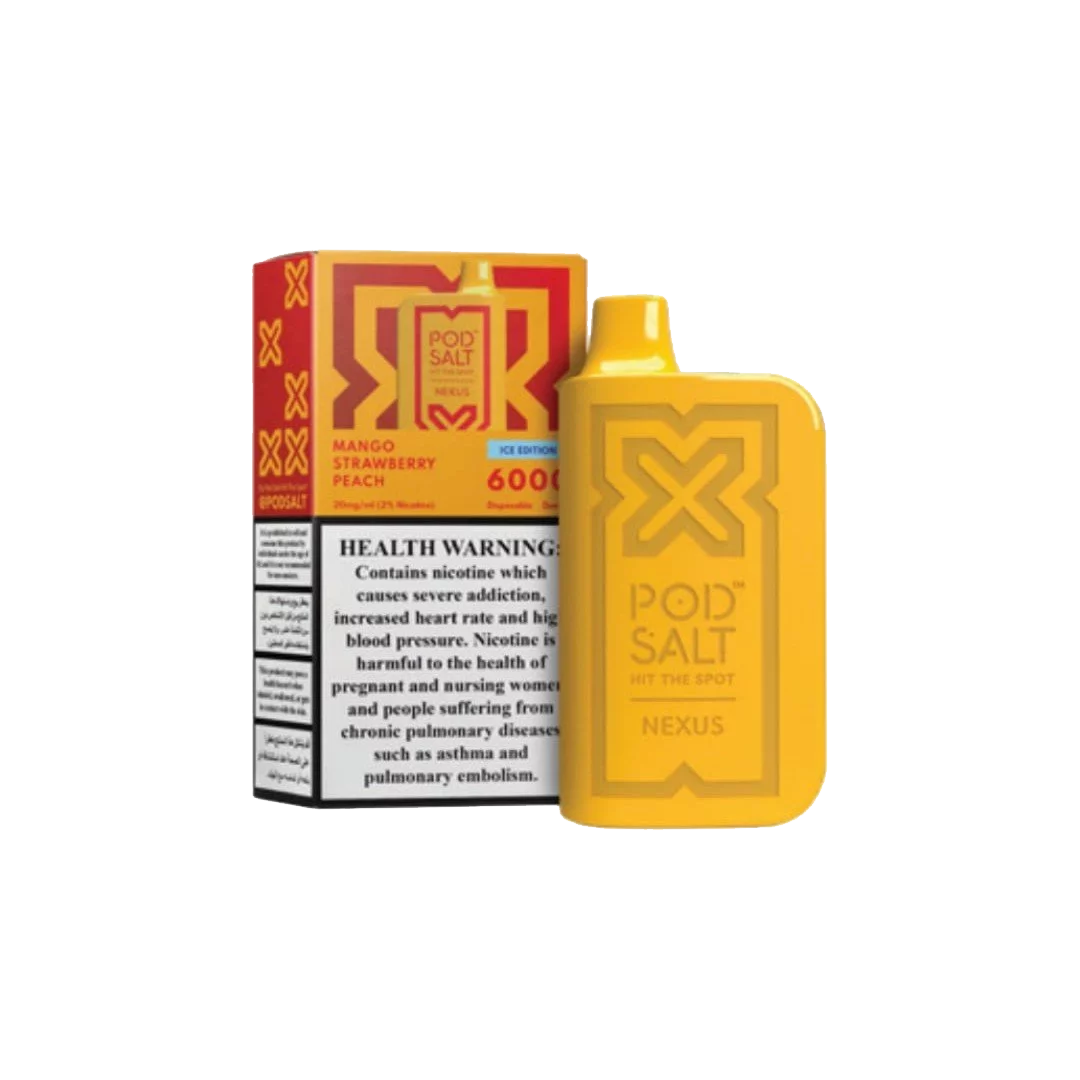Pod Salt Nexus 6000 - Mango Strawberry Peach 5%