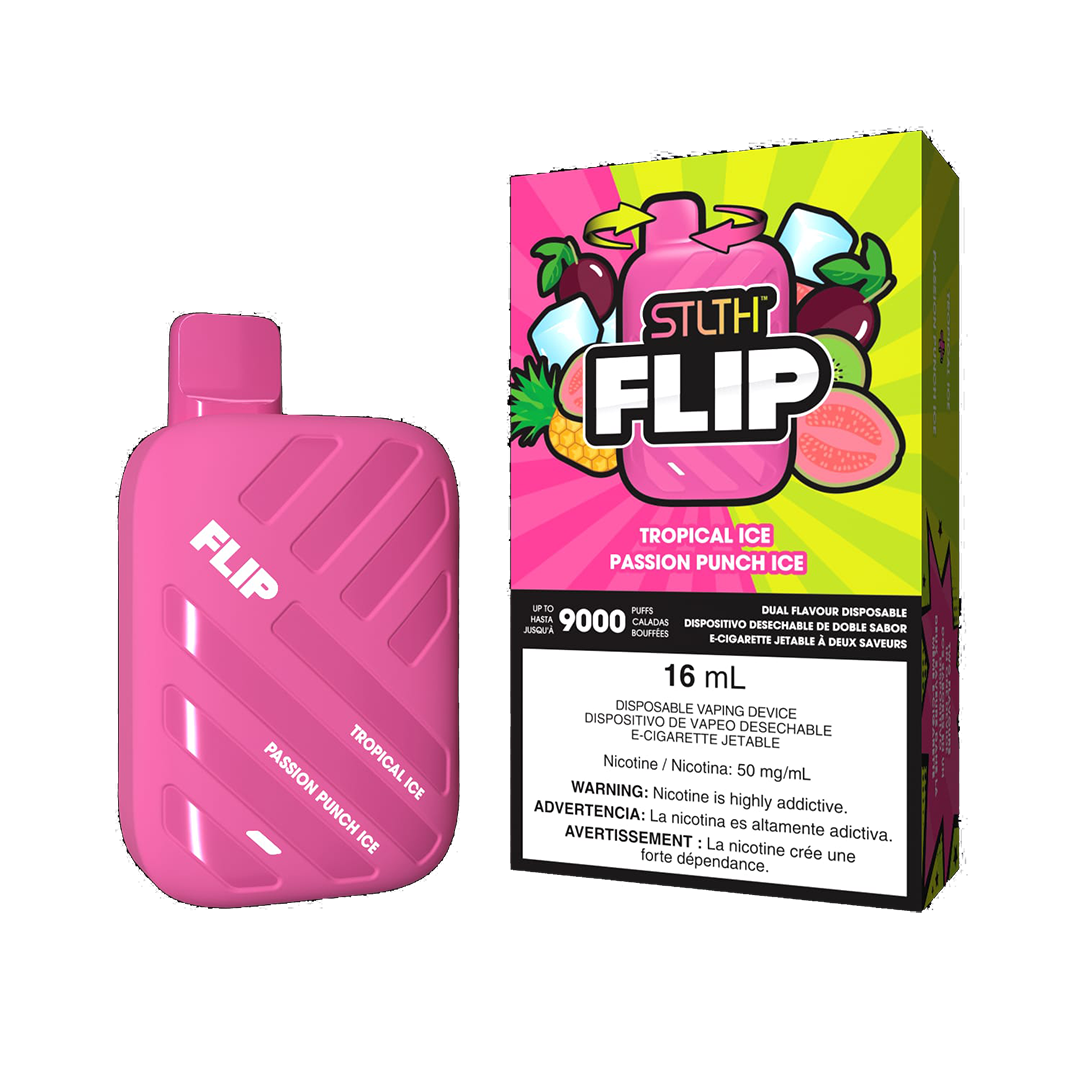 STLTH Flip 9K - Tropical Ice and Passion Punch Ice - 5%