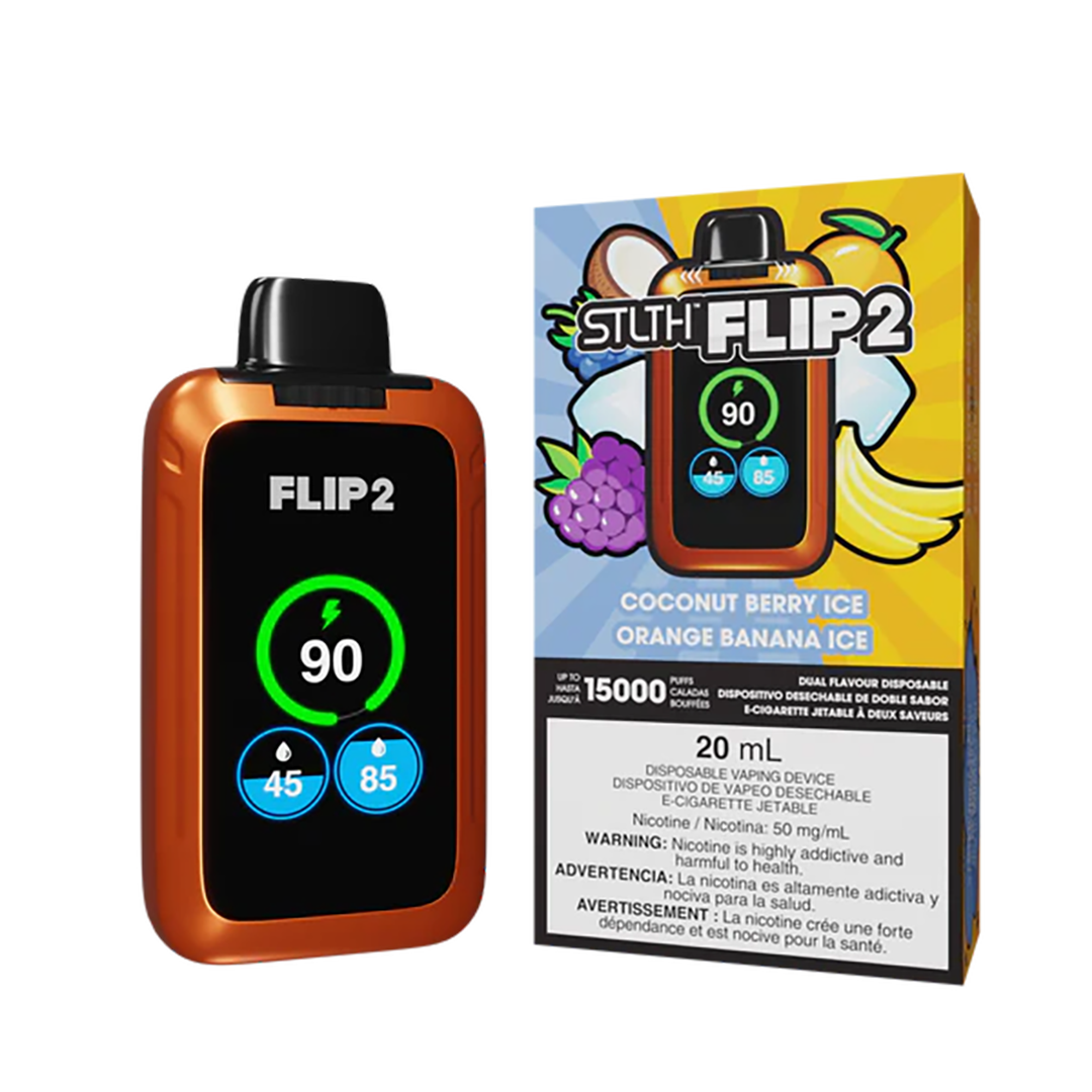 STLTH Flip 2 15K - Coconut Berry Ice - Orange Banana Ice
