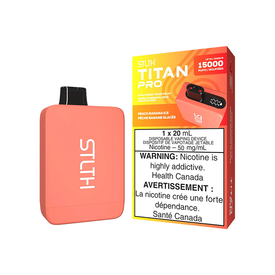 STLTH TITAN PRO 15K - Peach banana ice