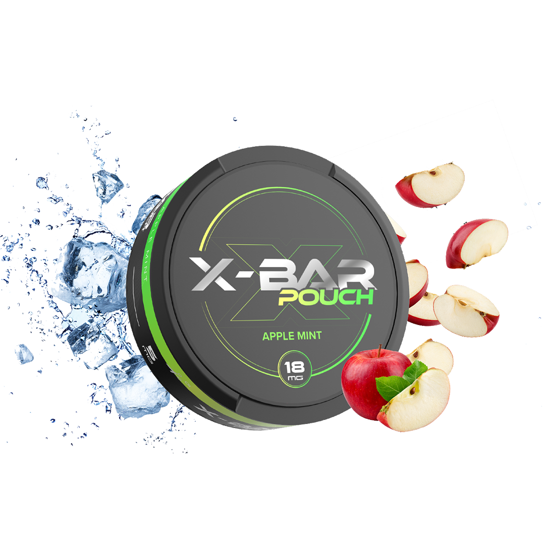 Snus x-bar Pouch Apple Mint 18mg