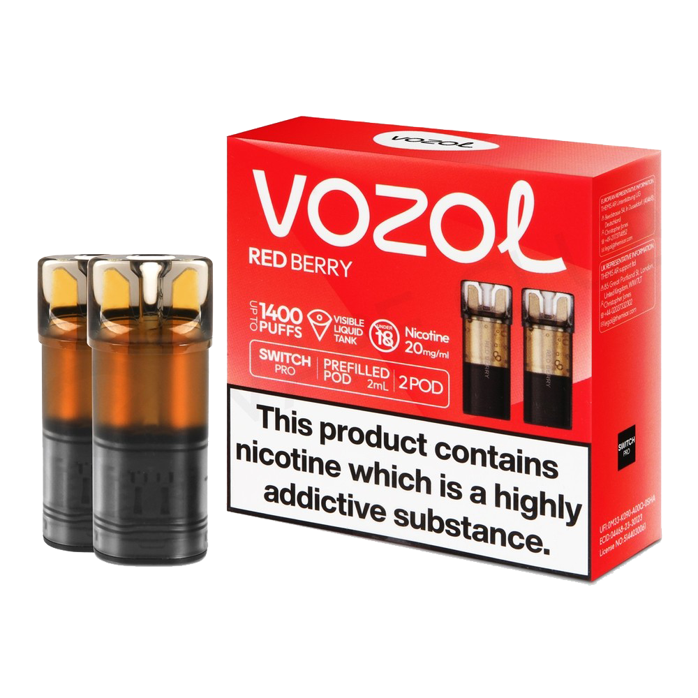 VOZOL Switch 700 Pod - Red Berry