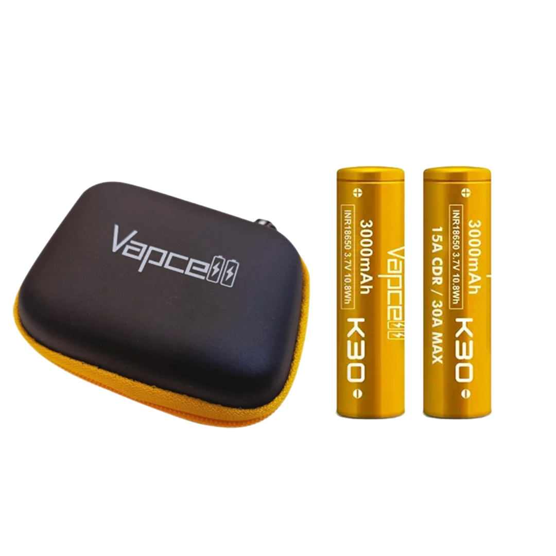 Vapcell K30 INR18650 3000mAh 30A Batterie (Pack de 2)