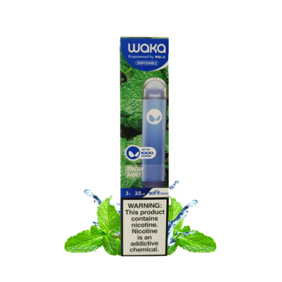 Waka - Fresh Mint - 1000 Taffs 3%