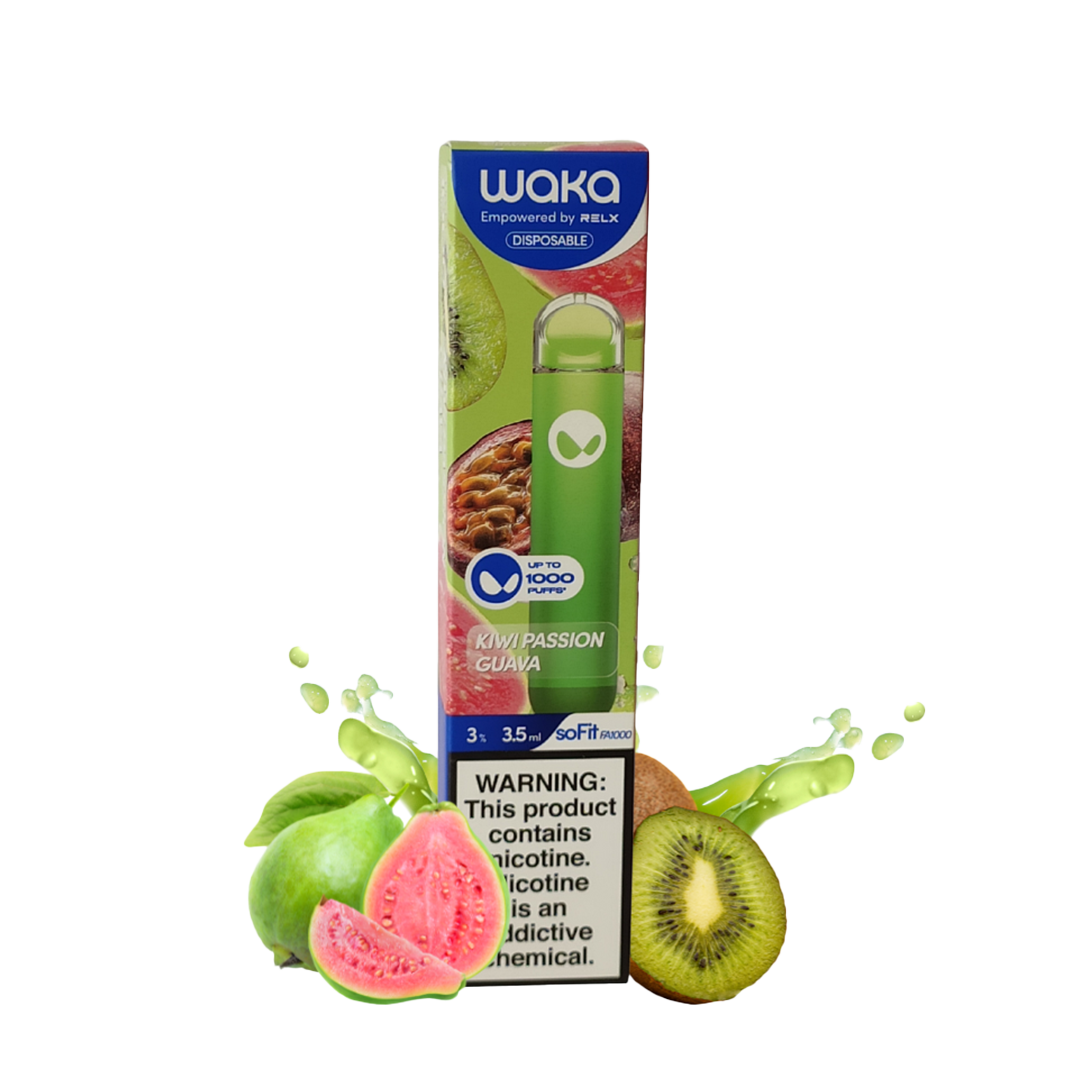Waka - Kiwi Passion Guava - 1000 Taffs 3%