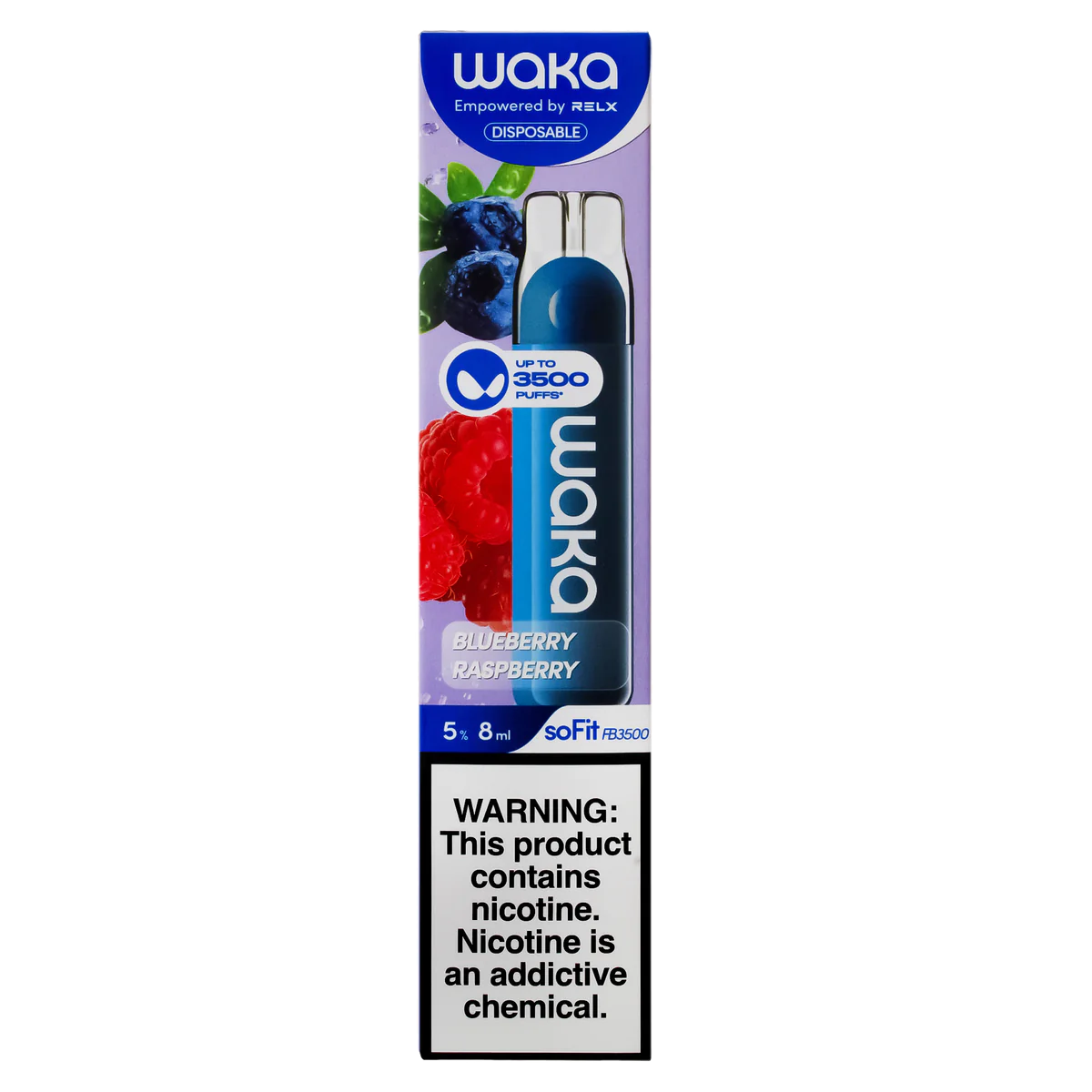 Waka - Blueberry Raspberry - 3500 Taffs 5%