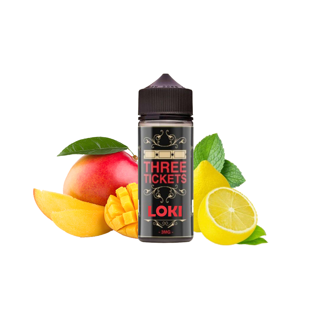 Three tickets Loki Mango Lemon 100ml