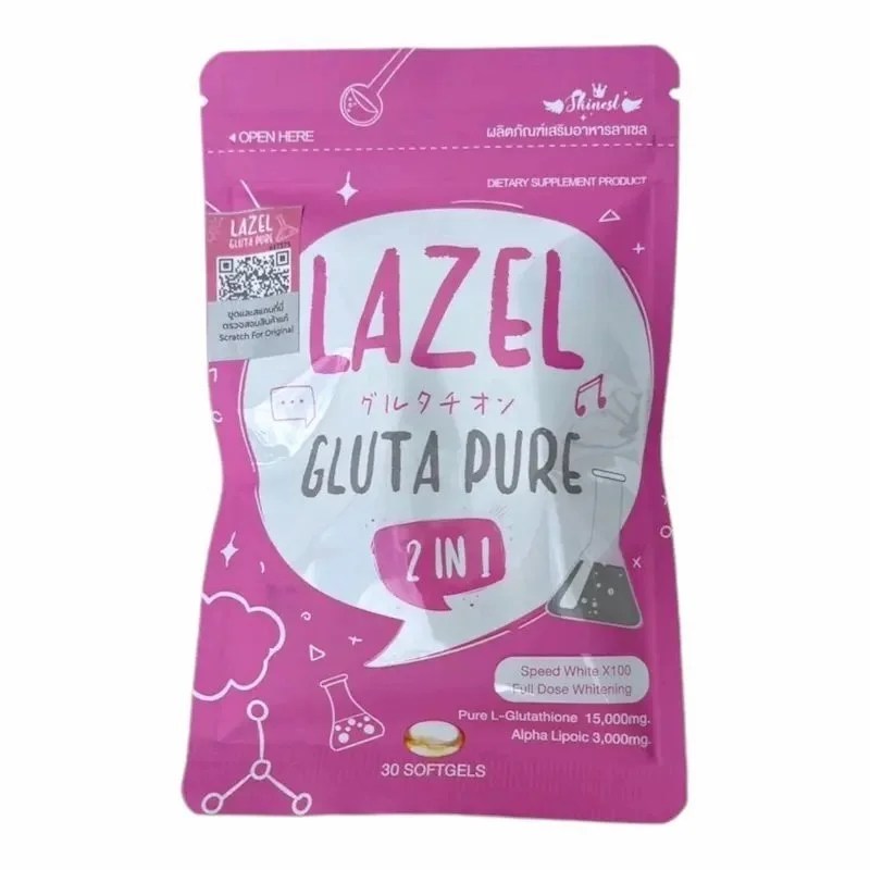 Lazel Gluta Pure 2 in 1 white × 100 60pcs