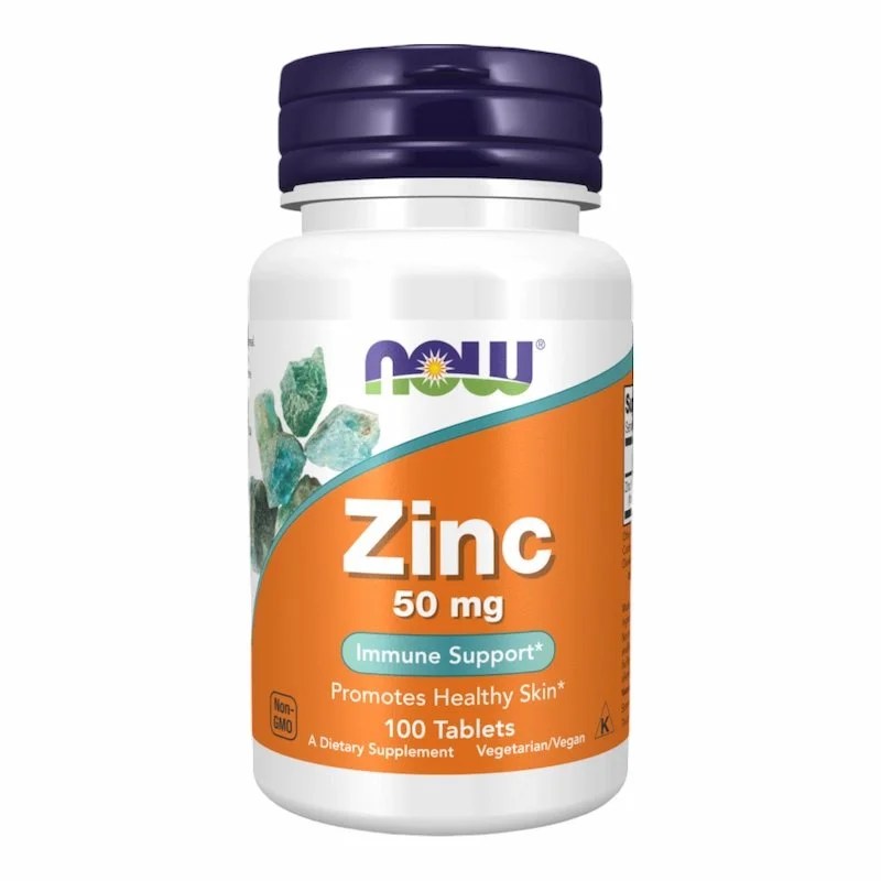 Now Zinc 50 mg 100 Tablets